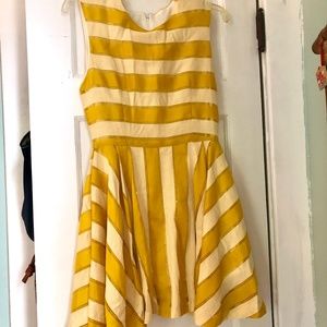 Cute yellow stripe dress